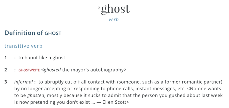 Illustration for article titled Merriam-Webster Adds ‘Ghosting’ and ‘Shade’ to Dictionary